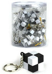 Keyring Cube Black&White 2x2x2