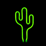 LED Neon Light Cactus Green